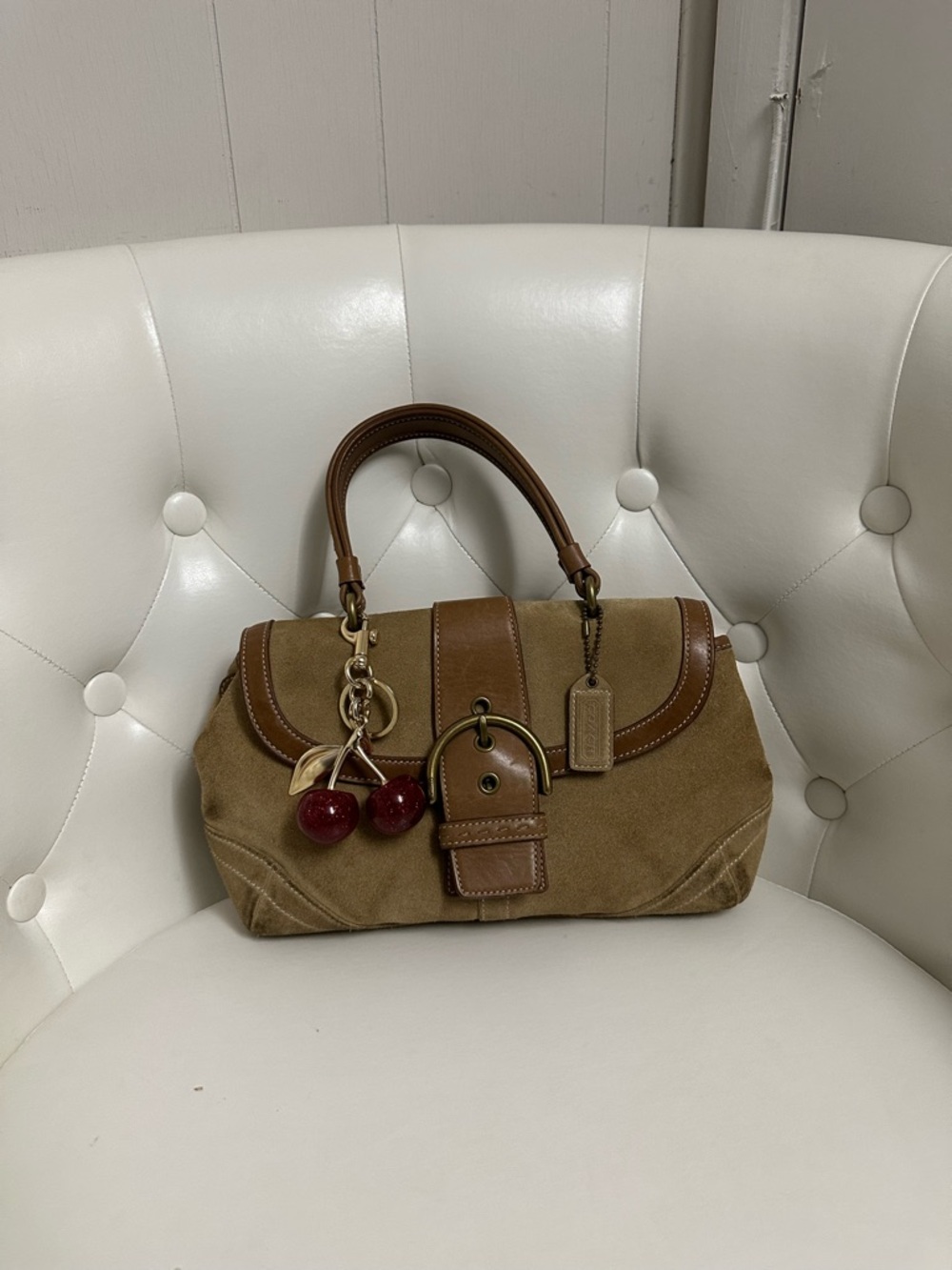 Brown coach soho handbag